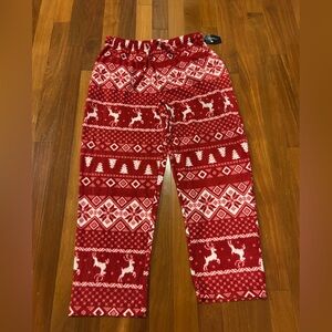 Club Room Men's Fair Isle Fleece Christmas Pajama Pants, Size XL